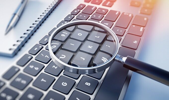 虫眼鏡・キーボード